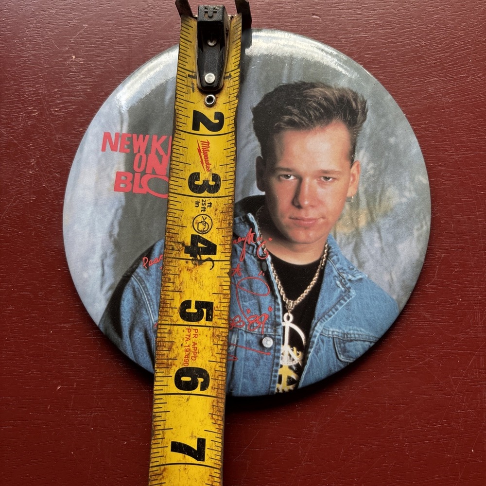 Vintage NEW KIDS on the BLOCK Giant 6" DONNIE Pinback
